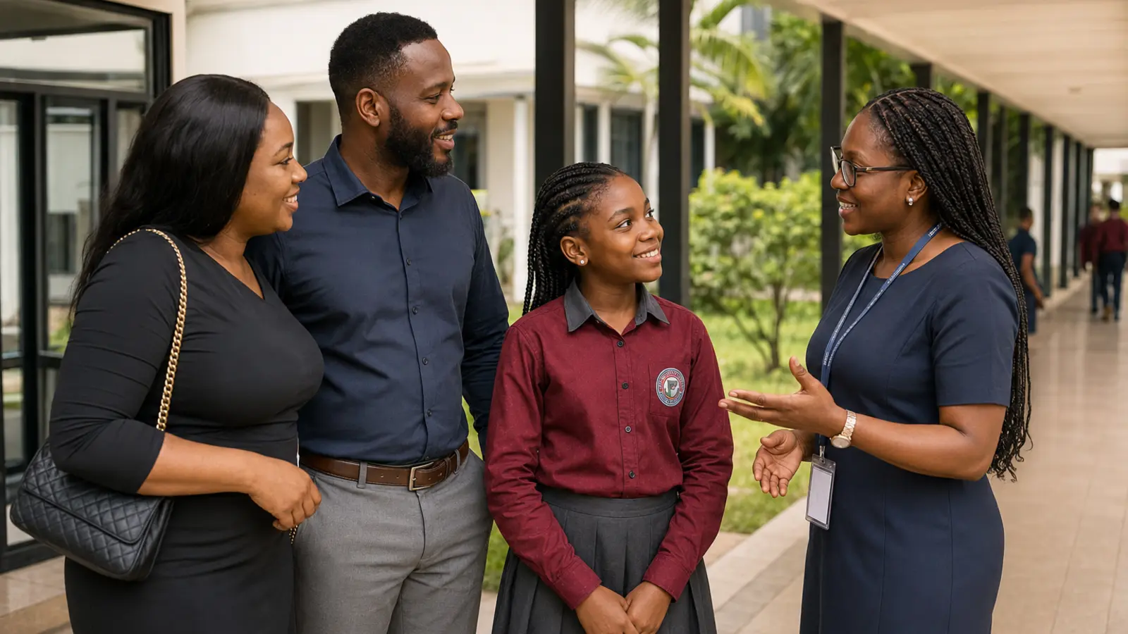 A family visiting a Brainpoint campus
